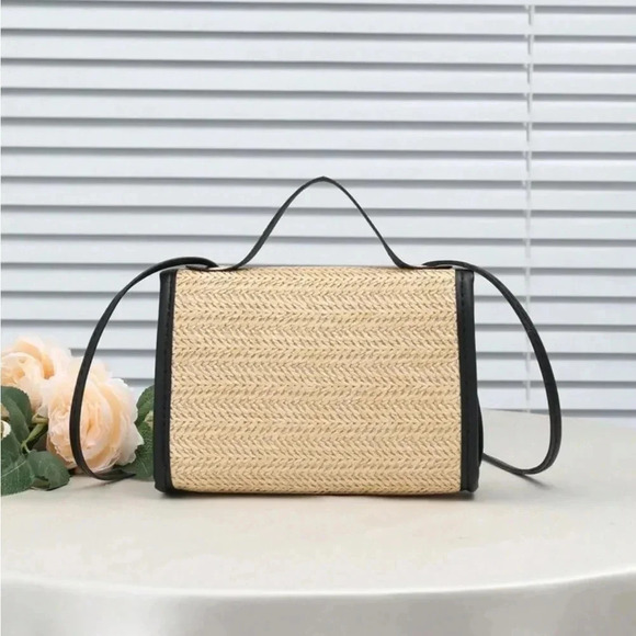 ⚠️Clearance Woven Mini Crossbody Bag Apricot - Picture 5 of 5